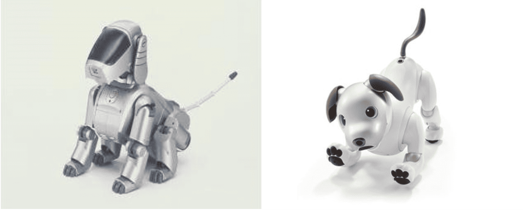 aibo:人との間に共感を生み出すことで育てる喜びや愛情の対象となることを目指して開発されたエンタテインメントロボット
